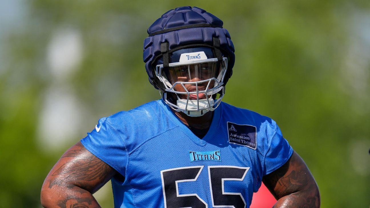 Titans LT JC Latham Without Week 2 Mars -