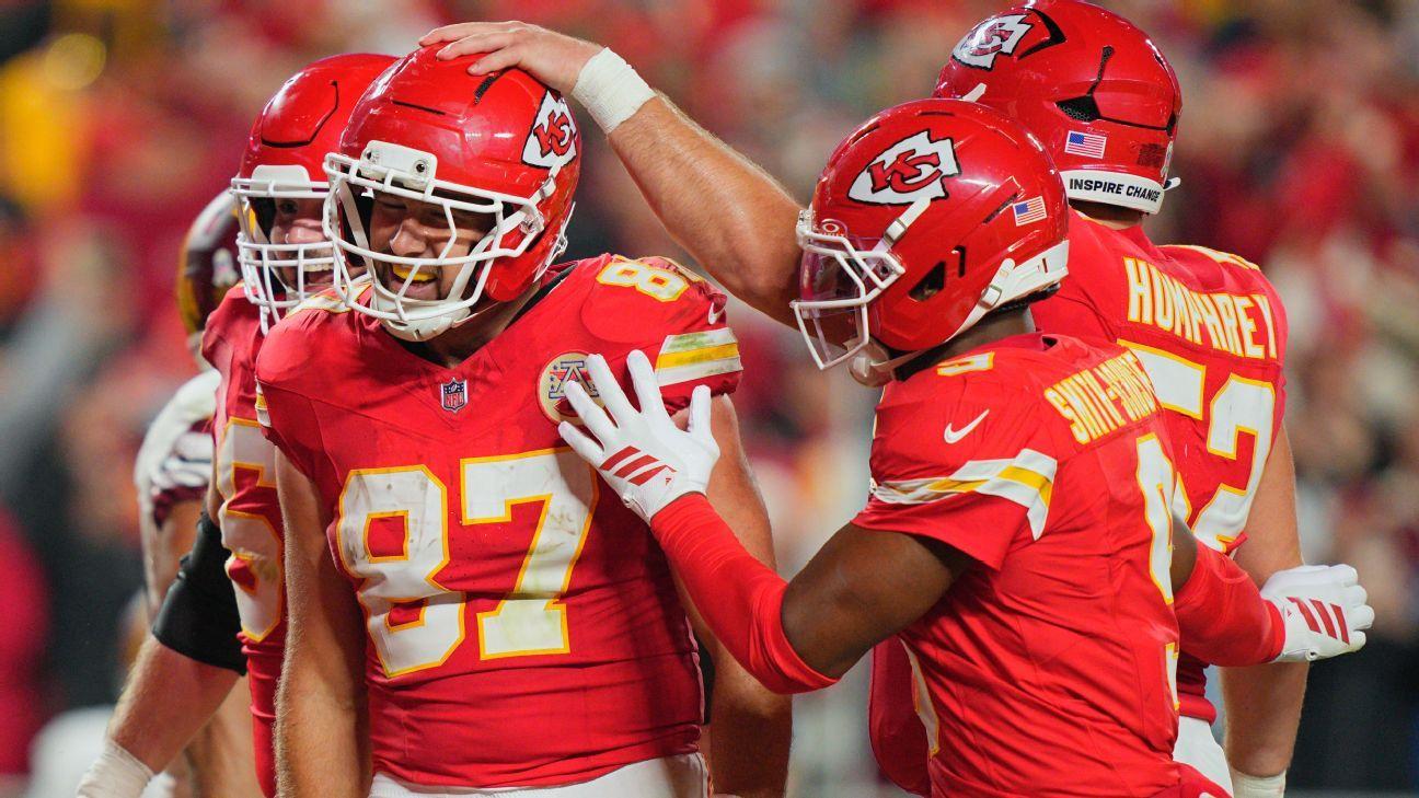 Travis Kelce Chiefs Win With TD Mark's Windy Performances -
