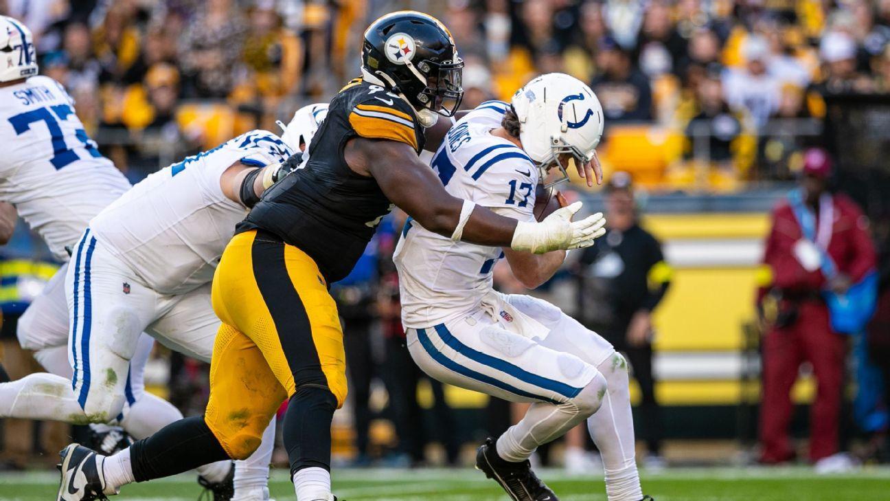Daniel Jones, Colts hope to learn from Steelers loss -