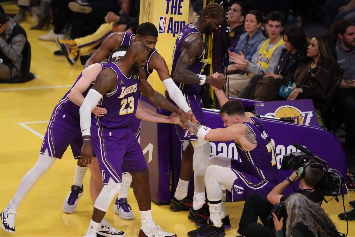 Lakers and Austin Reaves look remarkably normal after defeating Mavericks in NBA Cup game - The Athl...